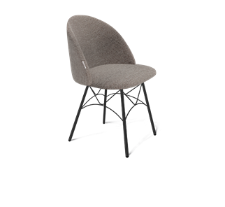 Обеденный стул SHT-ST35 / SHT-S107 (тростниковый сахар/черный муар) в Нальчике