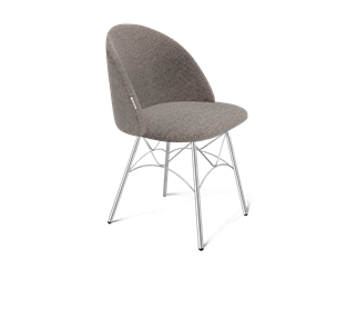 Обеденный стул SHT-ST35 / SHT-S107 (тростниковый сахар/хром лак) в Нальчике