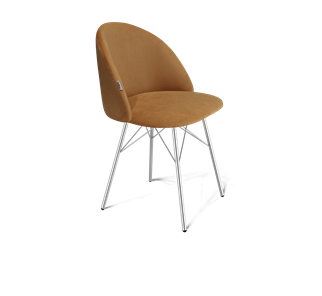 Обеденный стул SHT-ST35 / SHT-S64 (горчичный/хром лак) в Нальчике