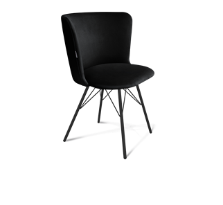 Обеденный стул SHT-ST36 / SHT-S37 (ночное затмение/черный муар) в Нальчике