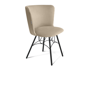 Обеденный стул SHT-ST36 / SHT-S100 (ванильный крем/черный муар) в Нальчике