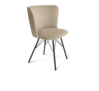 Обеденный стул SHT-ST36 / SHT-S37 (ванильный крем/черный муар) в Нальчике