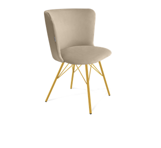Обеденный стул SHT-ST36 / SHT-S37 (ванильный крем/золото) в Нальчике