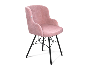 Обеденный стул SHT-ST39 / SHT-S100 (пыльная роза/черный муар) в Нальчике