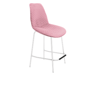 Полубарный стул SHT-ST29-С22 / SHT-S29P-1 (розовый зефир/белый муар) в Нальчике