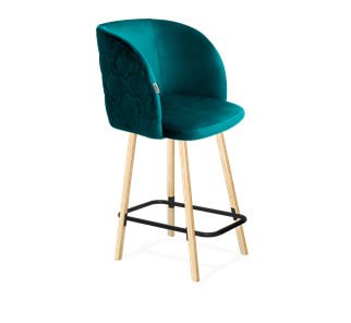Полубарный стул SHT-ST33-1 / SHT-S94-1 (альпийский бирюзовый/прозрачный лак/черный муар) в Нальчике