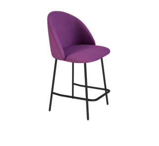 Полубарный стул SHT-ST35 / SHT-S29P-1 (ягодное варенье/черный муар) в Нальчике
