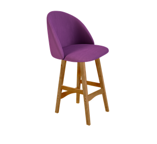 Полубарный стул SHT-ST35 / SHT-S65-1 (ягодное варенье/светлый орех) в Нальчике