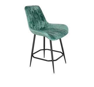 Полубарный стул SHT-ST37 / SHT-S148-1 (зеленый чай/черный муар) в Нальчике