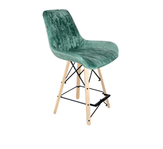 Полубарный стул SHT-ST37 / SHT-S80-1 (зеленый чай/прозрачный лак/черный) в Нальчике