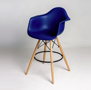 Барный стул DSL 330 Wood bar (темно-синий) в Нальчике