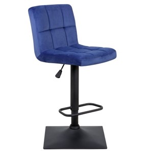 Барный стул Курт с мягкой спинкой WX-2320 велюр синий в Нальчике