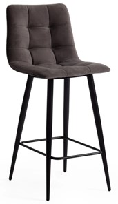 Полубарный кухонный стул CHILLY (mod. 7095пб) 55х44х94 темно-серый barkhat 14/черный арт.19657 в Нальчике