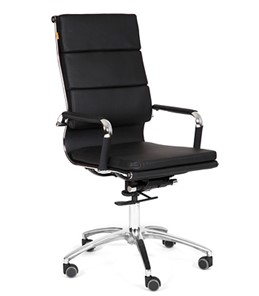 Кресло компьютерное CHAIRMAN 750 экокожа черная в Нальчике - предосмотр