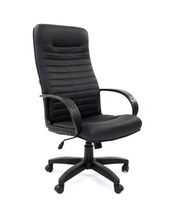 Кресло CHAIRMAN 480 LT, экокожа, цвет черный в Нальчике