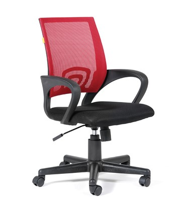 Кресло CHAIRMAN 696 black Сетчатый акрил DW69 красный в Нальчике - изображение