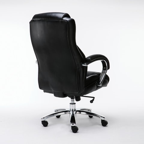 Компьютерное кресло Brabix Premium Status HD-003 (рециклированная кожа, хром, черное) 531821 в Нальчике - изображение 2