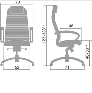 Офисное кресло Samurai K-1.041 бежевый в Нальчике - предосмотр 1
