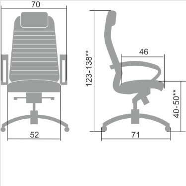 Офисное кресло Samurai K-1.041 бежевый в Нальчике - изображение 1