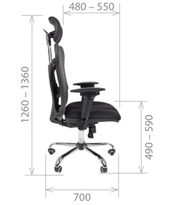 Компьютерное кресло CHAIRMAN 769, ткань TW 12, цвет черный в Нальчике - предосмотр 2