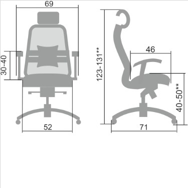 Офисное кресло Samurai SL-3.04, черный в Нальчике - изображение 1