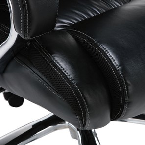 Компьютерное кресло Brabix Premium Status HD-003 (рециклированная кожа, хром, черное) 531821 в Нальчике - предосмотр 9