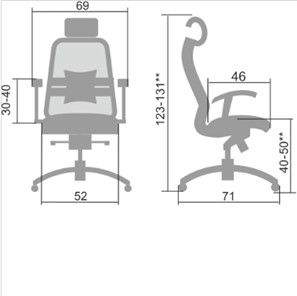Офисное кресло Samurai S-3.04, черный в Нальчике - предосмотр 4