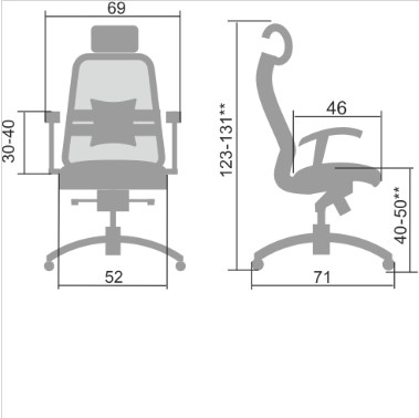 Офисное кресло Samurai S-3.04, черный в Нальчике - изображение 4