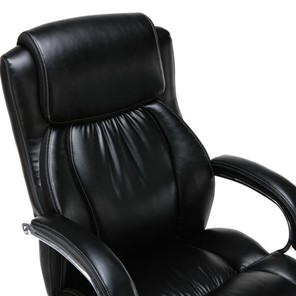 Компьютерное кресло Brabix Premium Status HD-003 (рециклированная кожа, хром, черное) 531821 в Нальчике - предосмотр 4