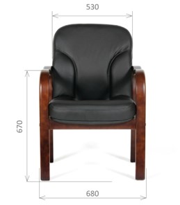 Офисное кресло CHAIRMAN 658 Натуральная кожа черный в Нальчике - предосмотр 1