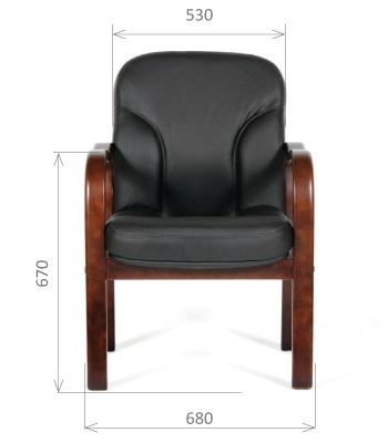 Офисное кресло CHAIRMAN 658 Натуральная кожа черный в Нальчике - изображение 1