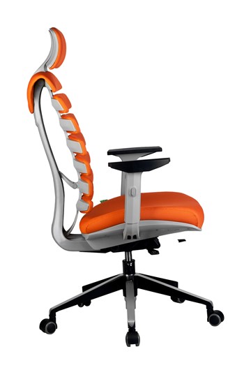 Офисное кресло Riva Chair SHARK (Оранжевый/серый) в Нальчике - изображение 2