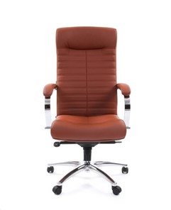 Офисное кресло CHAIRMAN 480 Экокожа Terra 111 (коричневая) в Нальчике - предосмотр 1