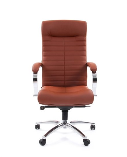 Офисное кресло CHAIRMAN 480 Экокожа Terra 111 (коричневая) в Нальчике - изображение 1