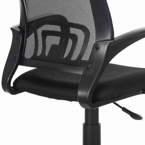 Офисное кресло Brabix Fly MG-396 (с подлокотниками, сетка, черное) 532083 в Нальчике - изображение 5
