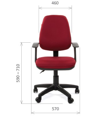 Кресло CHAIRMAN 661 Ткань стандарт 15-11 красная в Нальчике - изображение 1
