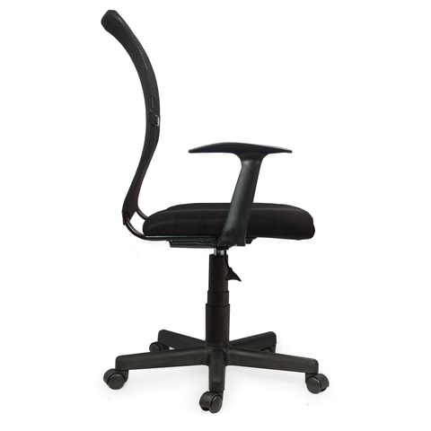 Офисное кресло Brabix Spring MG-307 (с подлокотниками, черное TW) в Нальчике - изображение 1