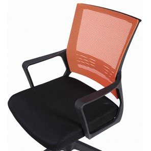 Кресло Brabix Balance MG-320 (с подлокотниками, комбинированное черное/оранжевое) 531832 в Нальчике - предосмотр 5