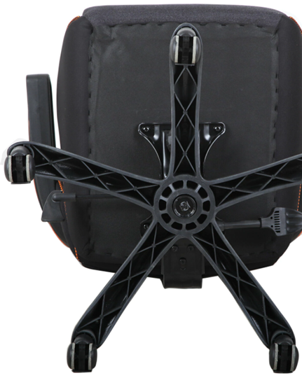 Офисное кресло Brabix Techno Pro GM-003 (ткань, черное/серое, вставки оранжевые) в Нальчике - изображение 5