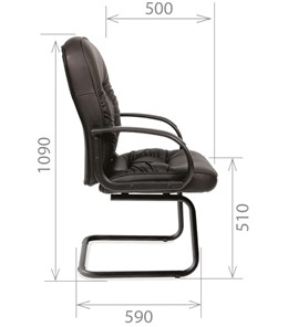 Офисное кресло CHAIRMAN 416V экокожа черная в Нальчике - предосмотр 2