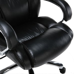 Компьютерное кресло Brabix Premium Status HD-003 (рециклированная кожа, хром, черное) 531821 в Нальчике - предосмотр 6