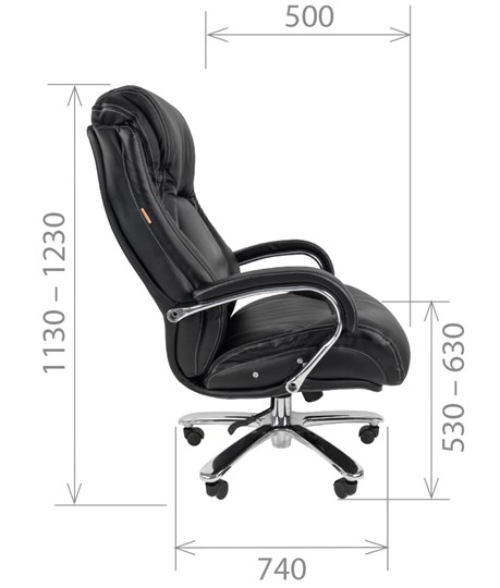 Кресло компьютерное CHAIRMAN 402, черный в Нальчике - изображение 2