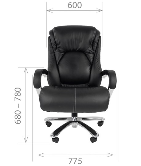 Кресло компьютерное CHAIRMAN 402, черный в Нальчике - изображение 1