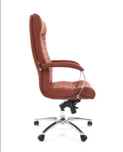 Офисное кресло CHAIRMAN 480 Экокожа Terra 111 (коричневая) в Нальчике - предосмотр 2