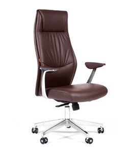 Кресло офисное CHAIRMAN Vista Экокожа премиум коричневая (vista) в Нальчике - предосмотр