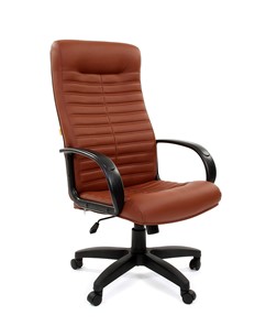Кресло офисное CHAIRMAN 480 LT, экокожа, цвет коричневый в Нальчике