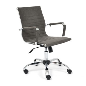Кресло компьютерное URBAN-LOW флок, серый, арт.14445 в Нальчике
