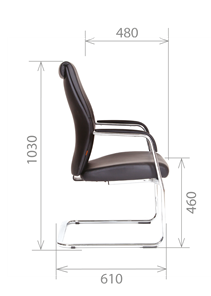 Офисное кресло CHAIRMAN Vista V Экокожа премиум коричневая (vista) в Нальчике - предосмотр 2