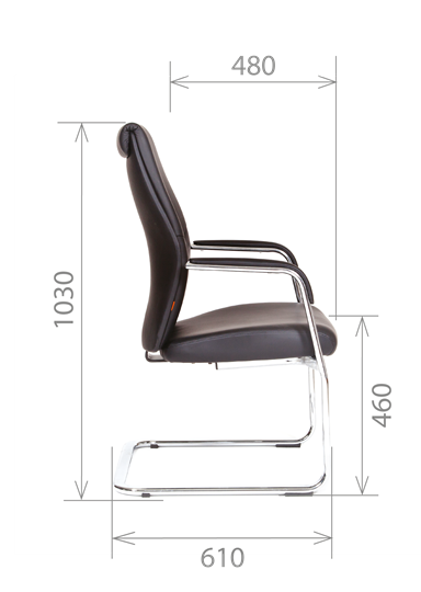 Офисное кресло CHAIRMAN Vista V Экокожа премиум коричневая (vista) в Нальчике - изображение 2