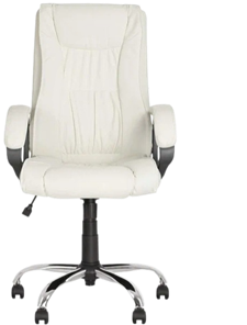 Офисное кресло ELLY (CHR68) экокожа ECO-50, белая в Нальчике